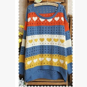Fashion Heart Hollow-out Sweater