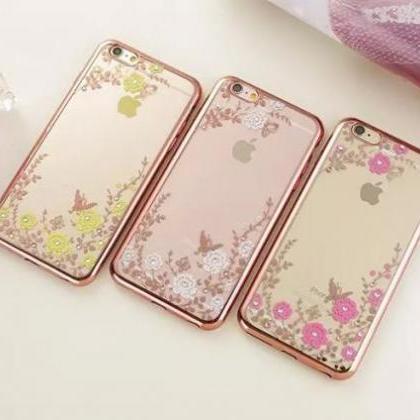 Luxury Flower Tpu Case For Iphone 5/5s/se/6/6s..