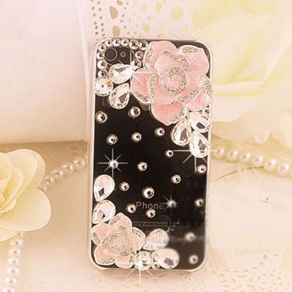 Flower Crystal Case For Iphone 4 /4s/5/5s/se/6/6s..