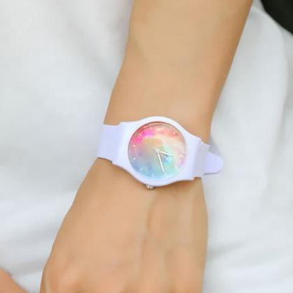 Galaxy Transparent Waterproof Watch, Couple..