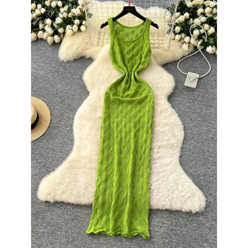 lime green mesh dress Vibrant Sleeveless Lime Green Mesh Maxi Dress