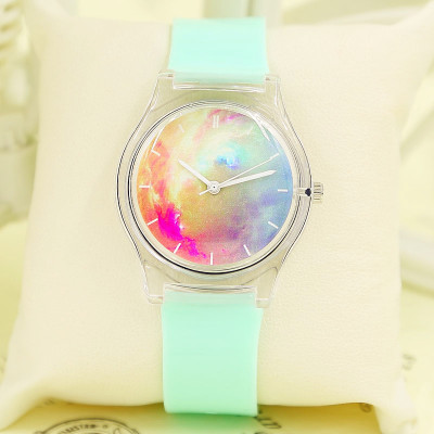 Galaxy Transparent Waterproof Watch, Couple Wristwatch,student Watch
